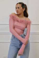 THE CUPID FEATHER TOP