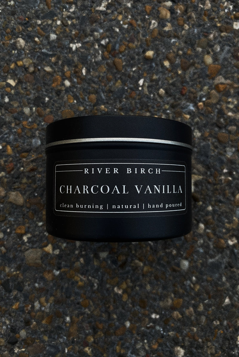 RIVER BIRCH: CHARCOAL VANILLA CANDLE
