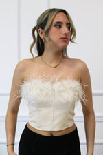THE CAMILA FEATHER TOP